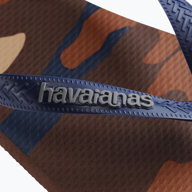 Șlapi pentru bărbați Havaianas Top Camu dark brown 12