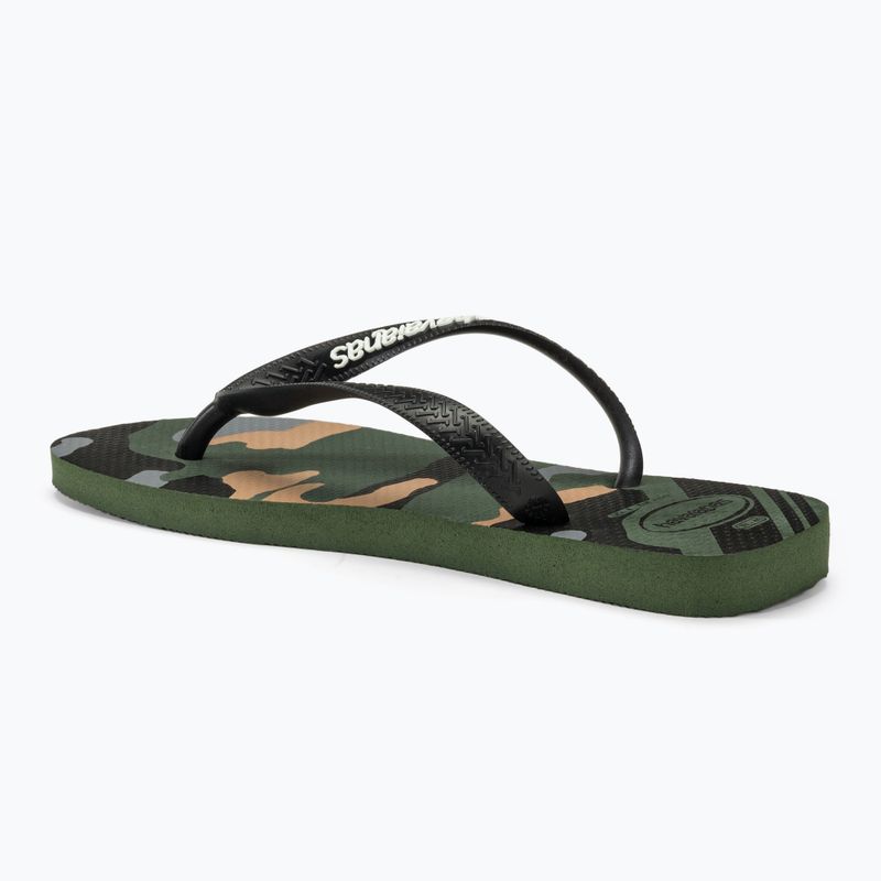 Șlapi pentru bărbați Havaianas Top Camu green olive / black 3