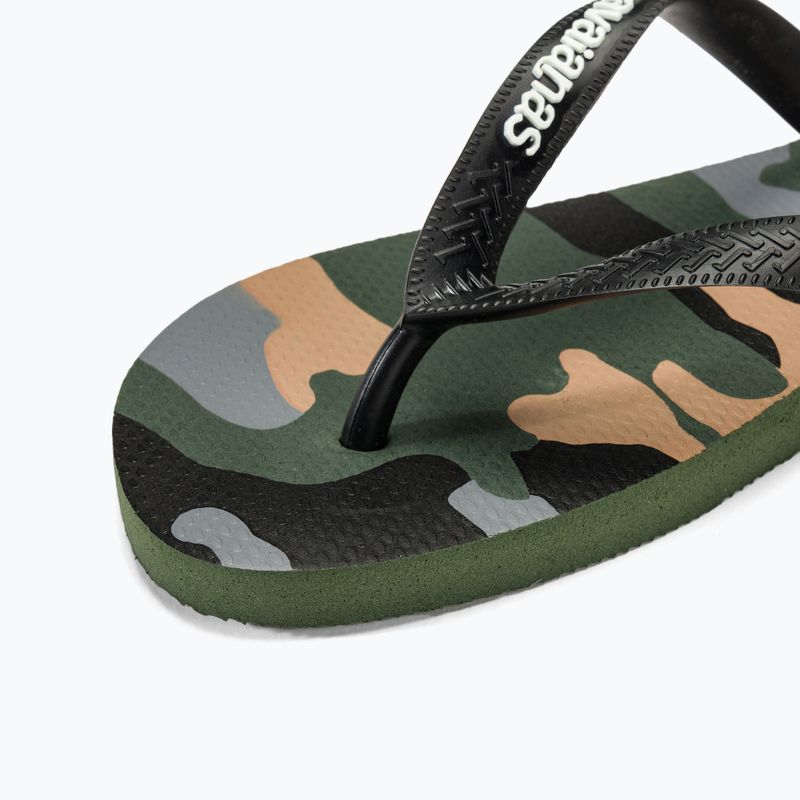 Șlapi pentru bărbați Havaianas Top Camu green olive / black 7