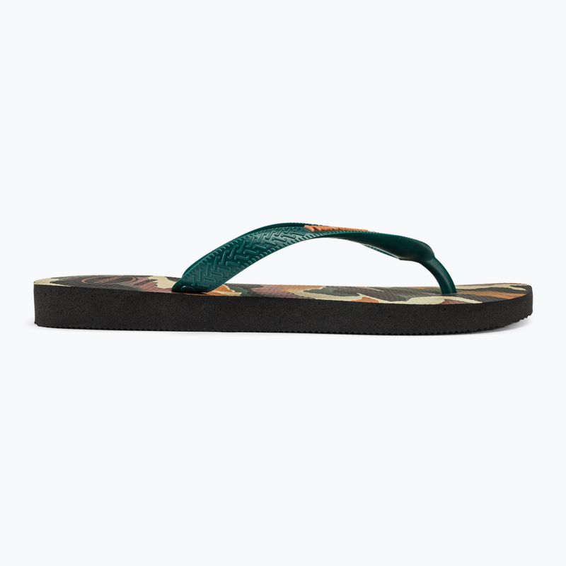 Șlapi pentru bărbați Havaianas Top Camu black / pantanal green 2