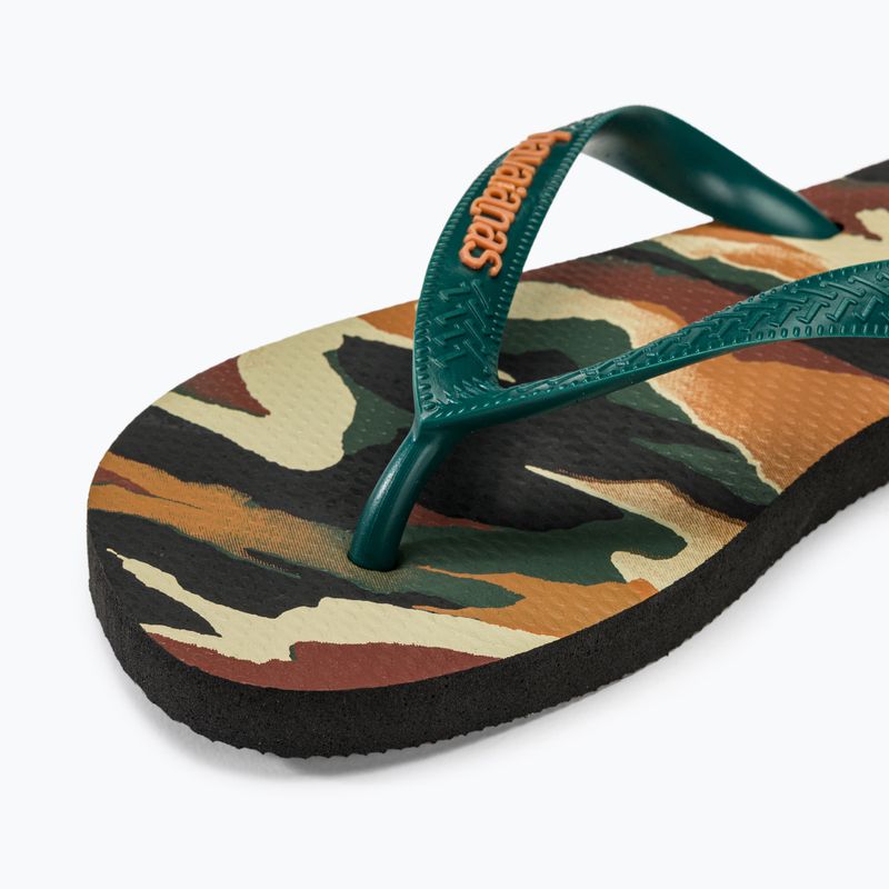 Șlapi pentru bărbați Havaianas Top Camu black / pantanal green 7