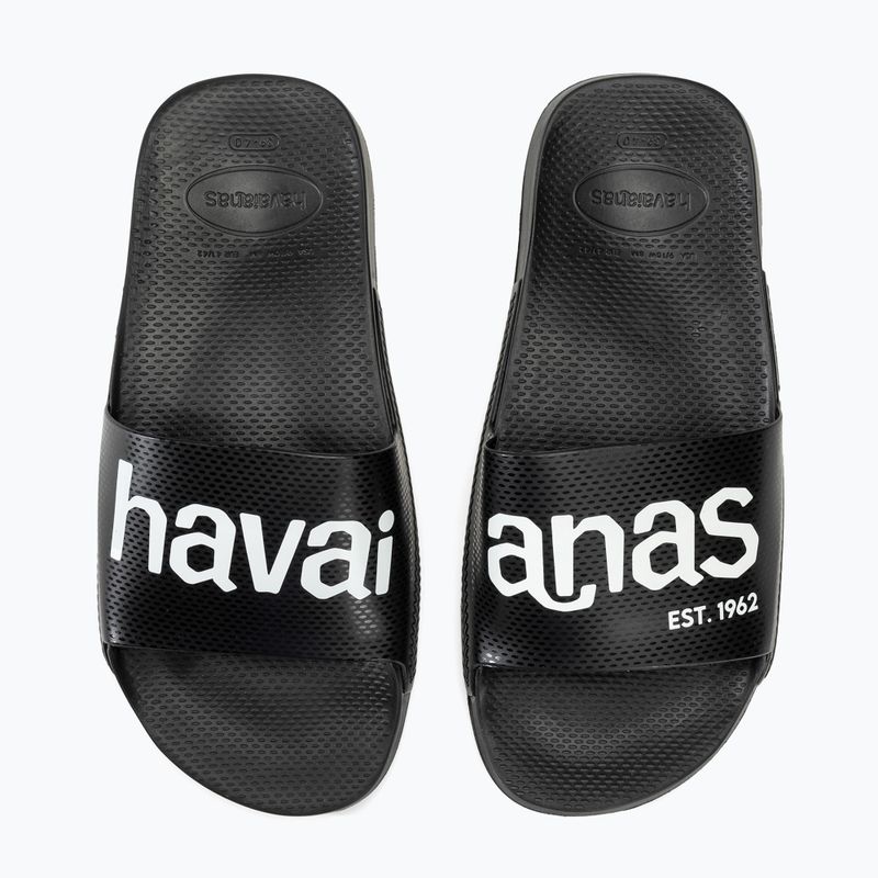 Papuci Havaianas Classic Logomania black / black 9