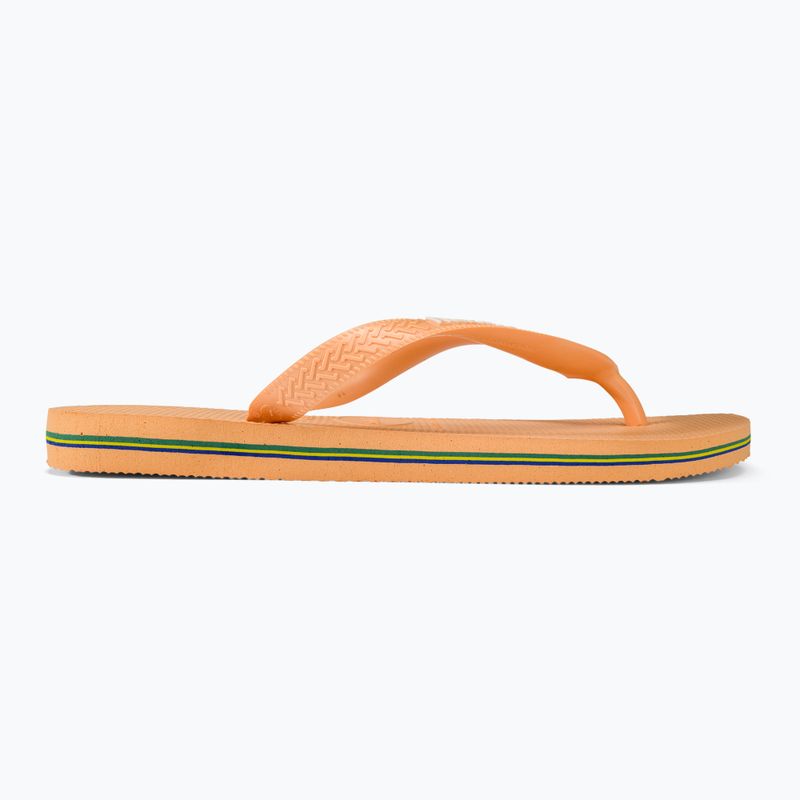 Șlapi Havaianas Brasil Logo peach 2