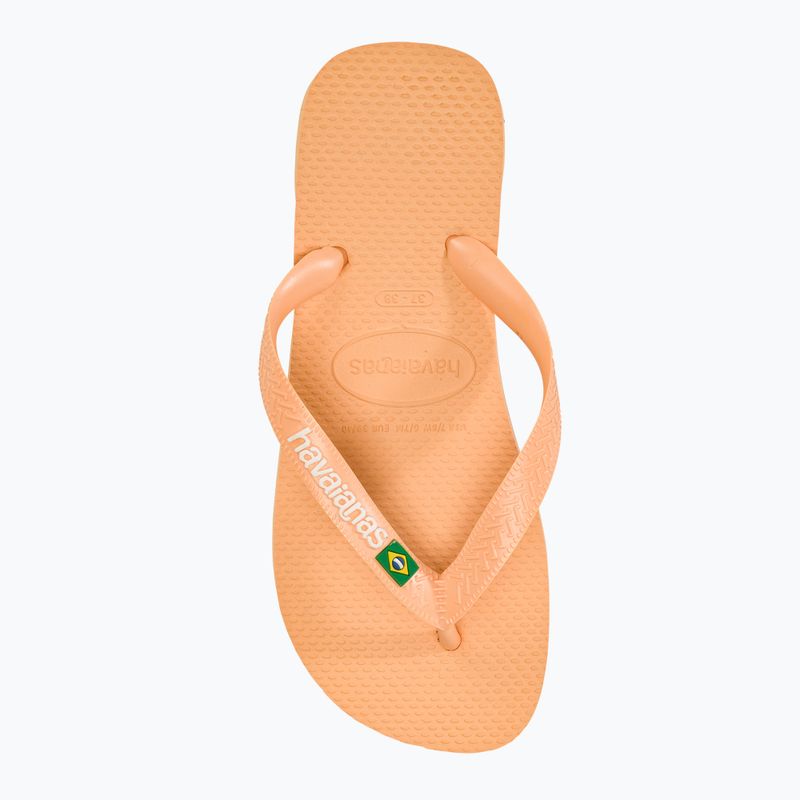 Șlapi Havaianas Brasil Logo peach 5