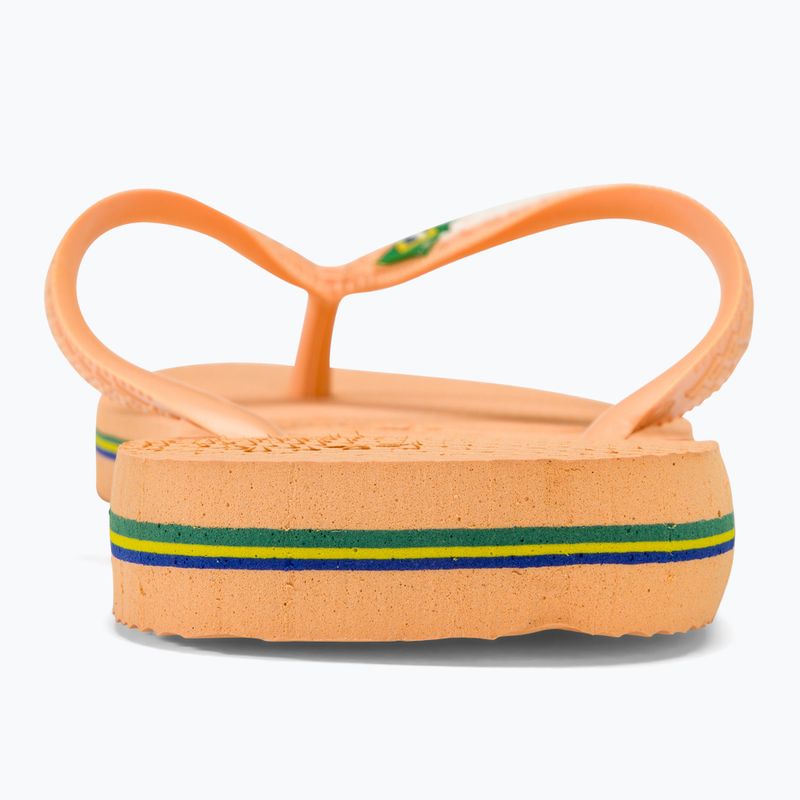 Șlapi Havaianas Brasil Logo peach 6