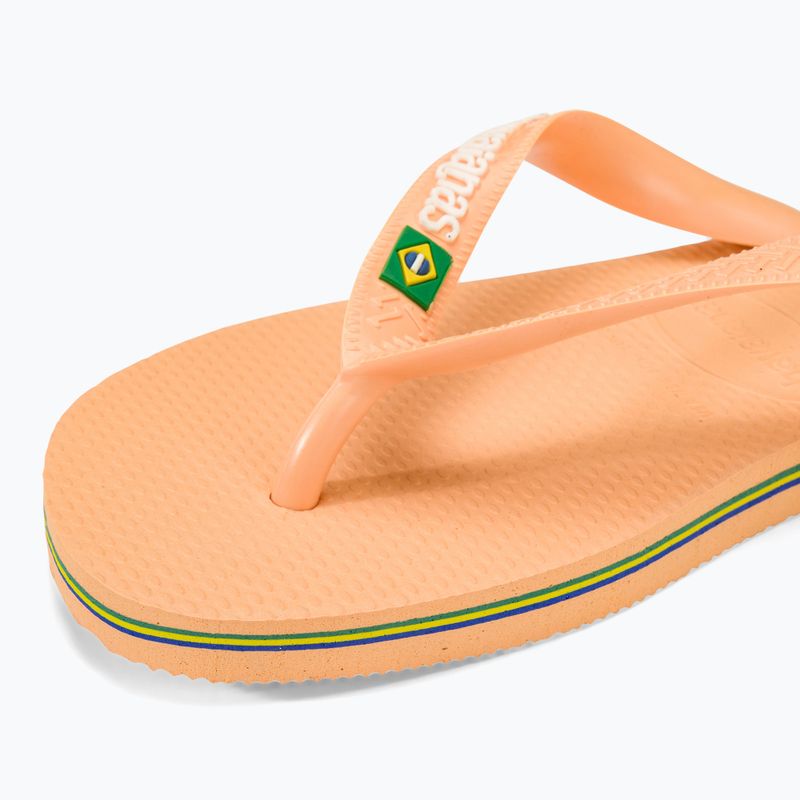 Șlapi Havaianas Brasil Logo peach 7