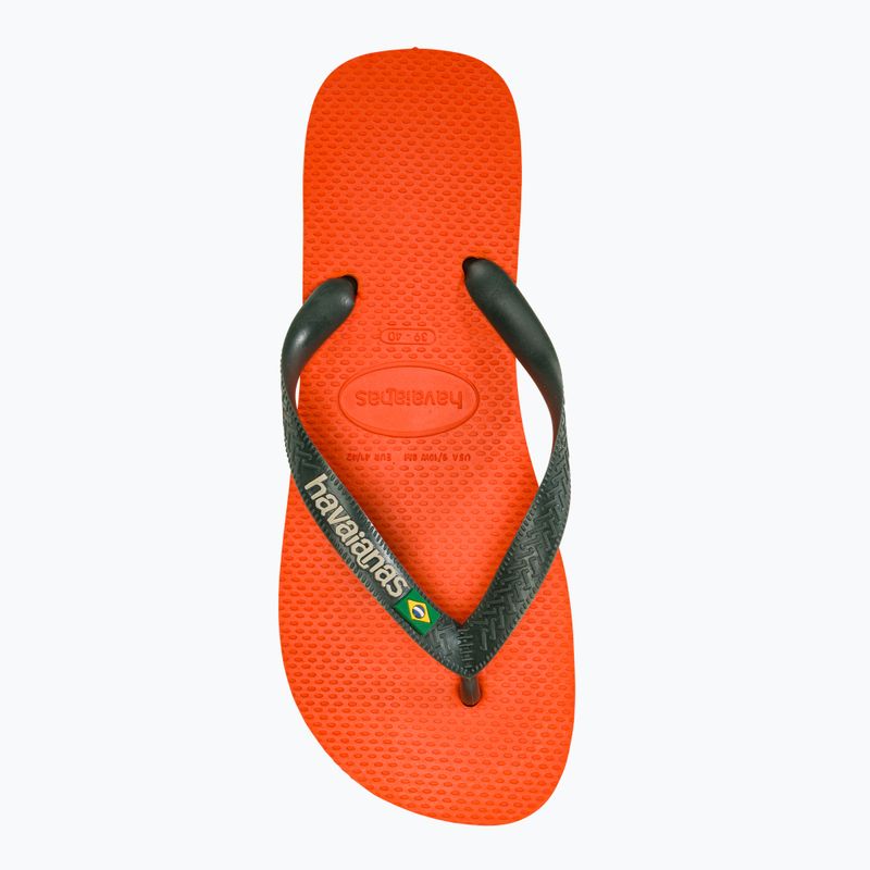 Șlapi Havaianas Brasil Logo sunset orange 5