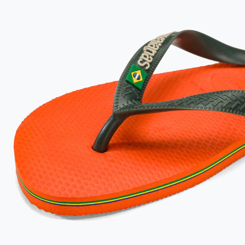 Șlapi Havaianas Brasil Logo sunset orange 7