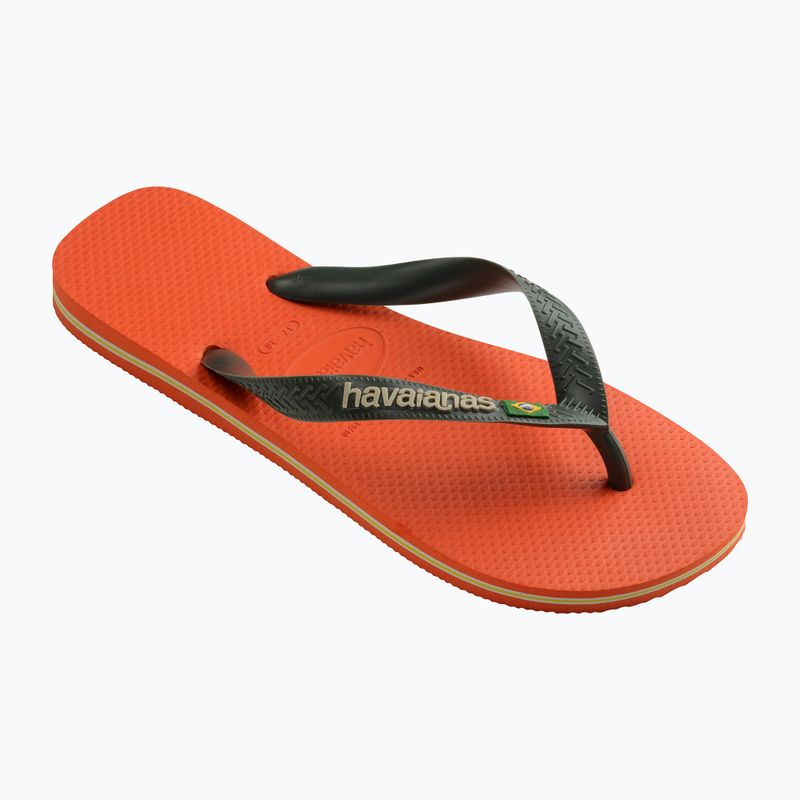 Șlapi Havaianas Brasil Logo sunset orange 8