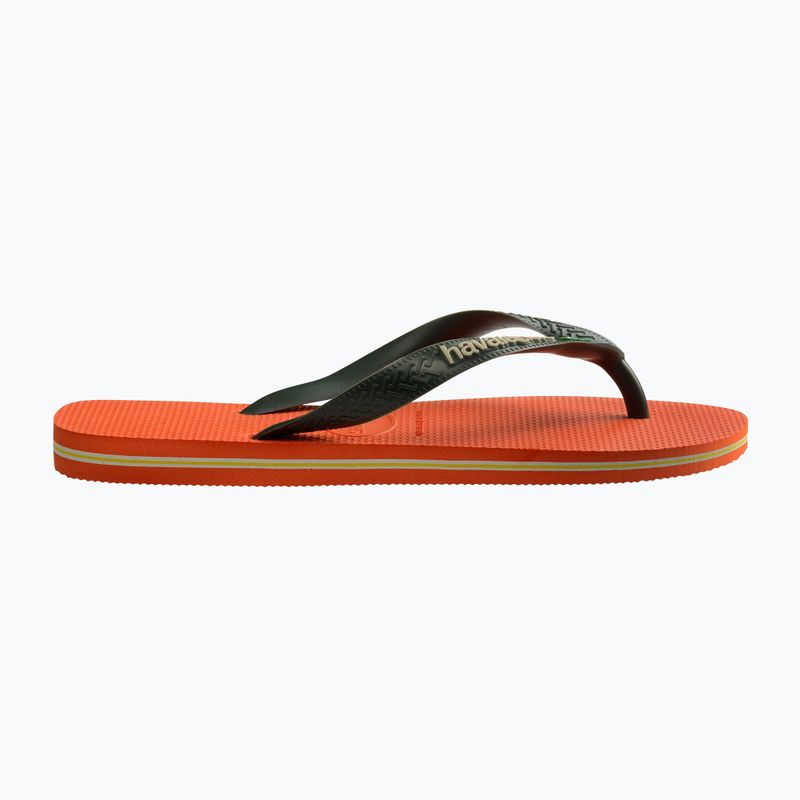 Șlapi Havaianas Brasil Logo sunset orange 9