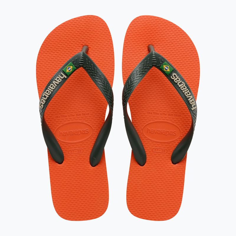 Șlapi Havaianas Brasil Logo sunset orange 10