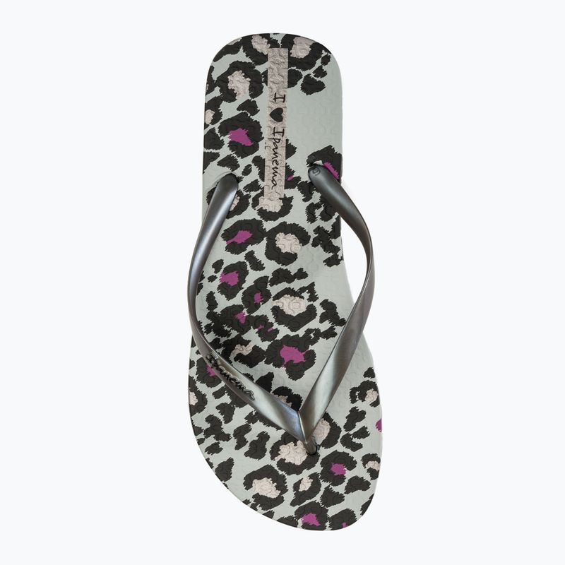 Papuci pentru femei Ipanema Animale Print III grey/silver 5