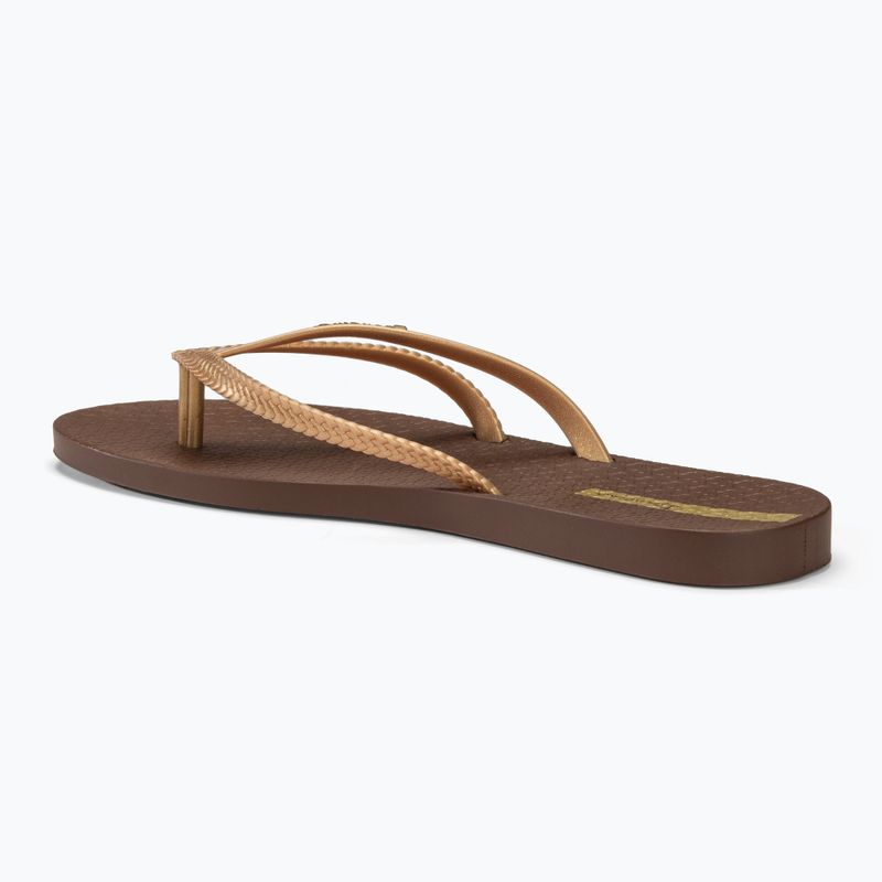 Papuci pentru femei Ipanema Bossa brown/gold 3