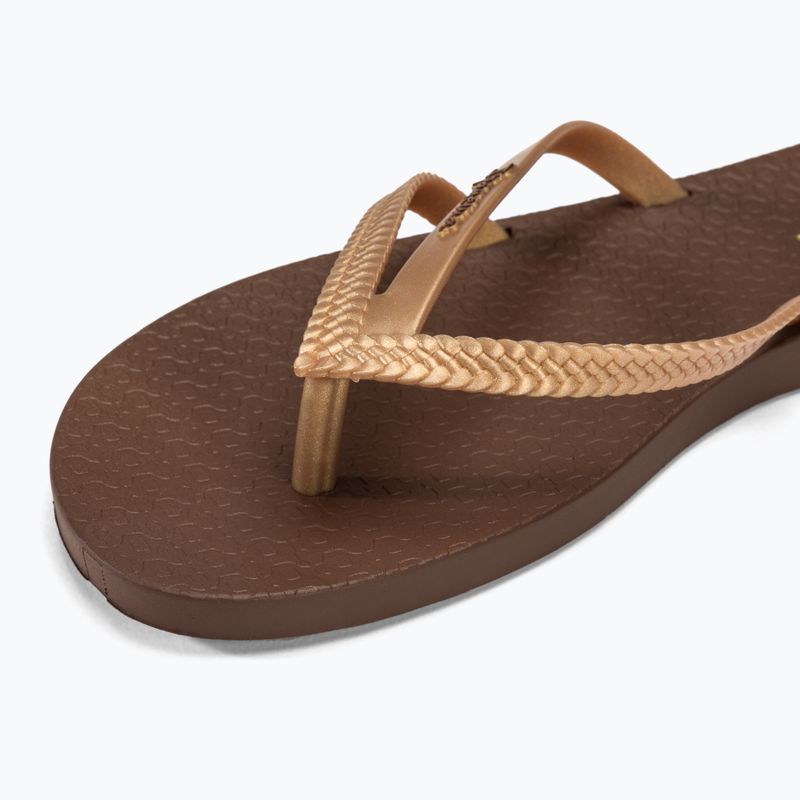 Papuci pentru femei Ipanema Bossa brown/gold 7