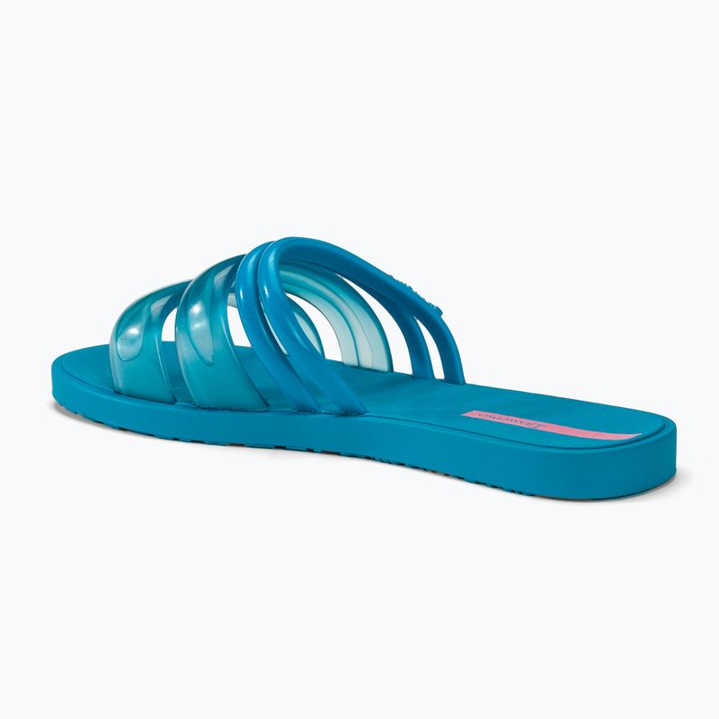 Șlapi de plajă Ipanema Puffer Slide albastru/roz pentru femei 3