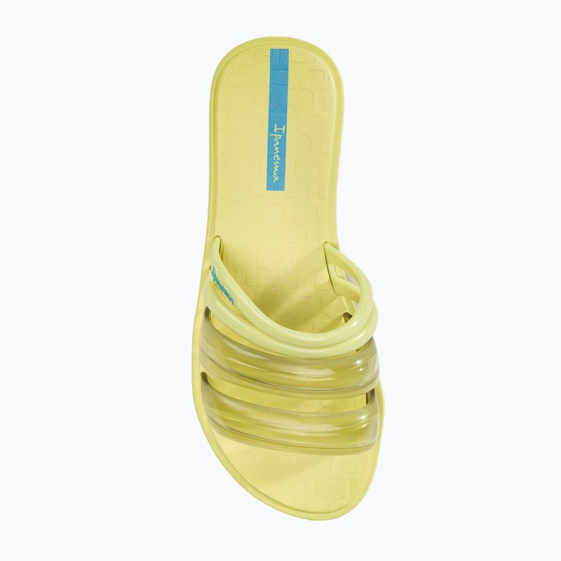 Papuci de plajă Ipanema Puffer Slide pentru femei, galben/albastru 5