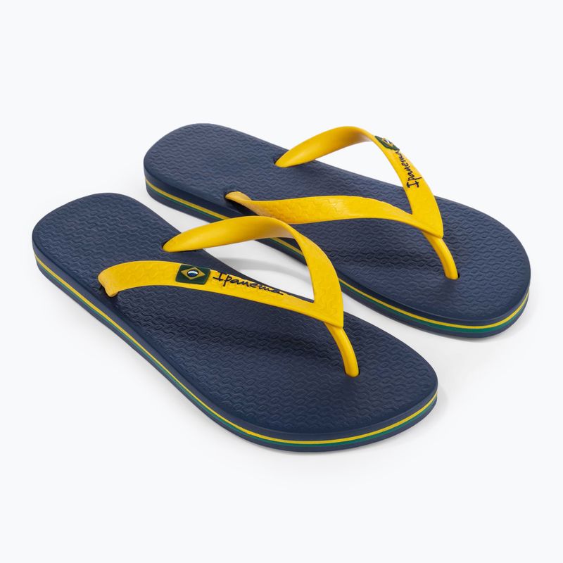 Papuci pentru bărbați Ipanema Clas Brasil II AD blue/yellow
