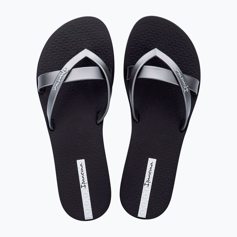 Șlapi pentru femei Ipanema Kirei black/silver 9