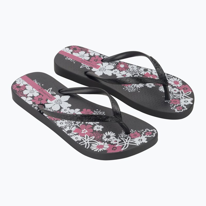 Șlapi pentru femei Ipanema Classic Happy XII black/black/white 8