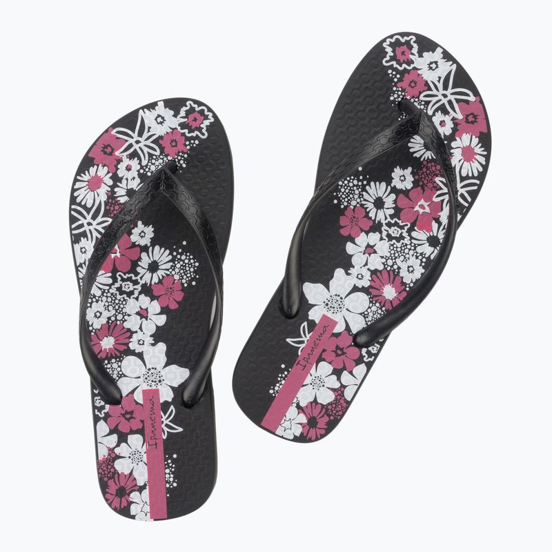 Șlapi pentru femei Ipanema Classic Happy XII black/black/white 10