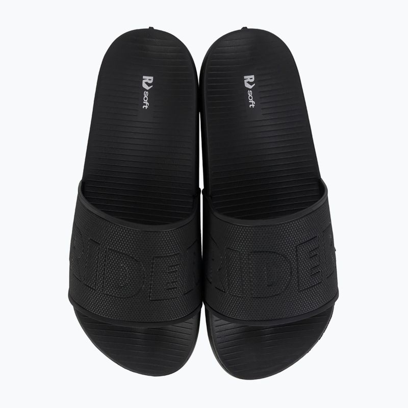 Papuci pentru bărbați RIDER Grid Slide black/black/silver 2