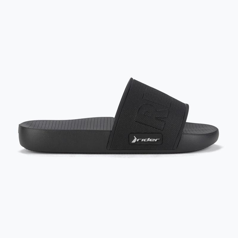 Papuci pentru bărbați RIDER Grid Slide black/black/silver 3