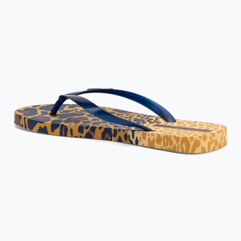 Șlapi pentru femei Ipanema Animal Print VI yellow/pearly blue 3