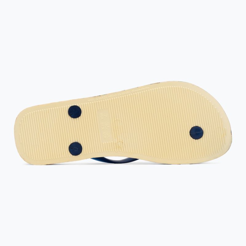 Șlapi pentru femei Ipanema Animal Print VI yellow/pearly blue 4