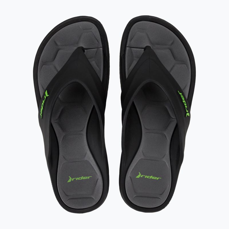 Papuci pentru bărbați Rider Cape XVIII black/grey/green 2