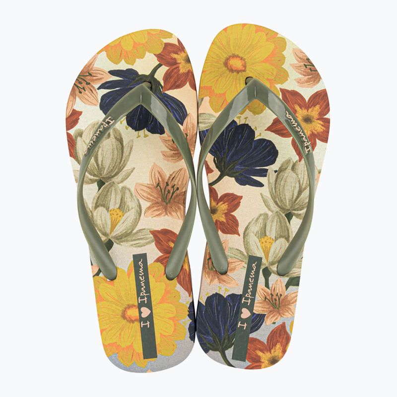 Papuci pentru femei Ipanema Verao Tropical beige/green 2
