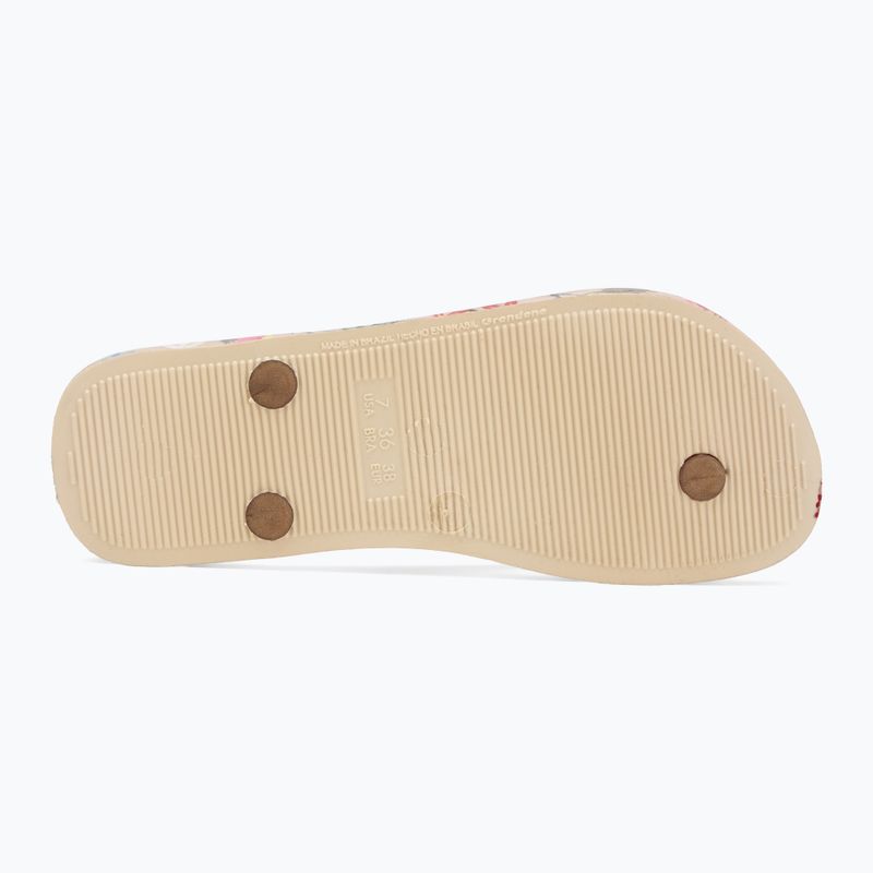 Papuci pentru femei Ipanema Verao Tropical beige/gold 4