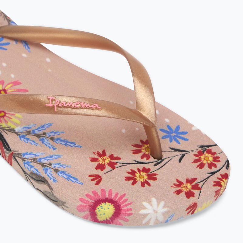 Papuci pentru femei Ipanema Verao Tropical beige/gold 7