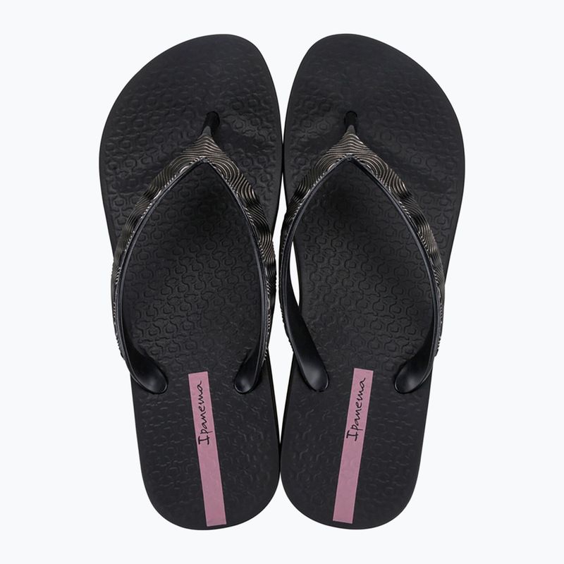 Șlapi pentru femei Ipanema Mesh X Plat negru/negru/lilac 2