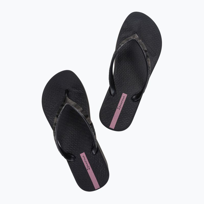 Șlapi pentru femei Ipanema Mesh X Plat negru/negru/lilac 3