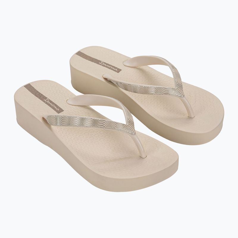 Flip flopi Ipanema Mesh X Plat pentru femei bej/bej/maro