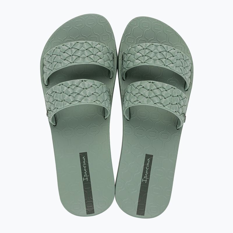 Papuci pentru femei Ipanema Renda II green/green/glitter green 2