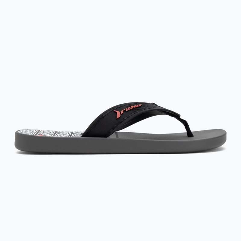 Șlapi pentru bărbați RIDER Impulse Graphic dark grey/black/red 2