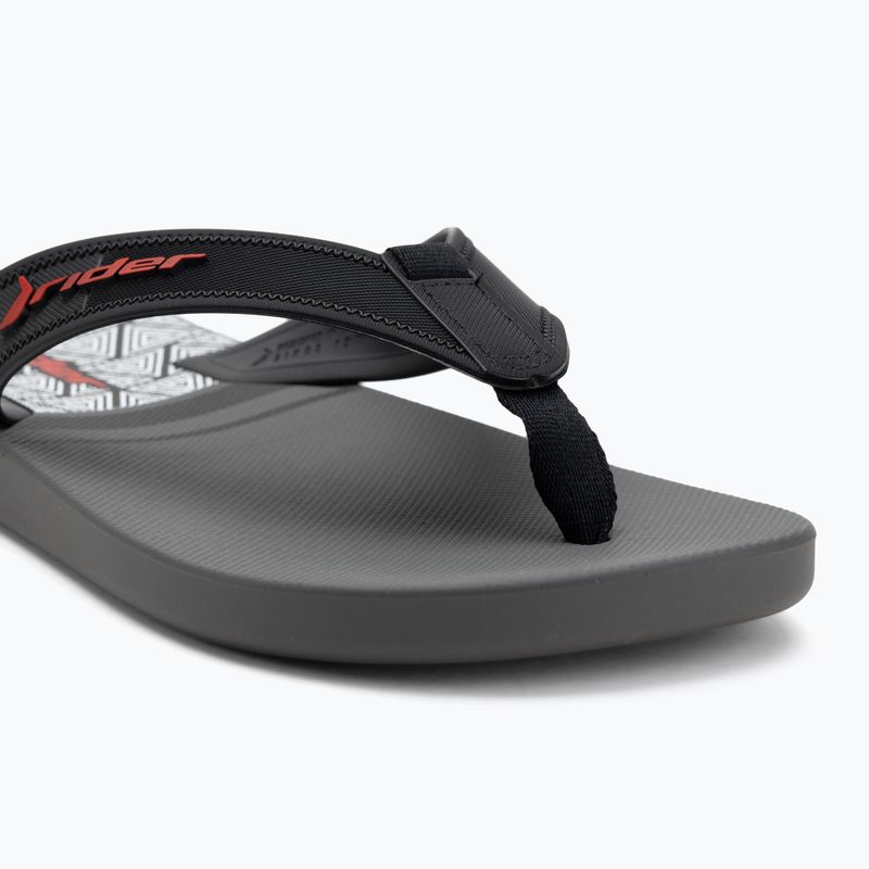 Șlapi pentru bărbați RIDER Impulse Graphic dark grey/black/red 7