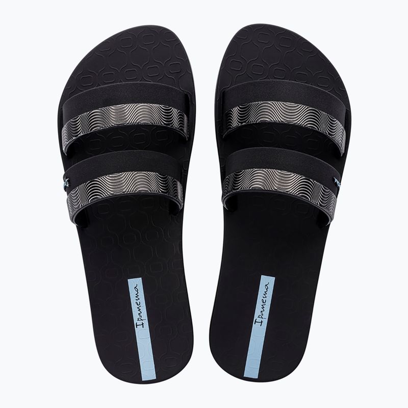 Papuci pentru femei Ipanema Mesh Slide black/blue 2