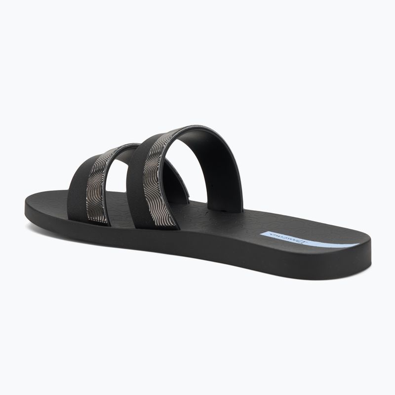 Papuci pentru femei Ipanema Mesh Slide black/blue 3