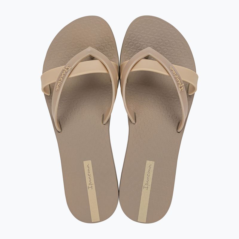 Șlapi pentru femei Ipanema Kirei beige/metallic beige 2