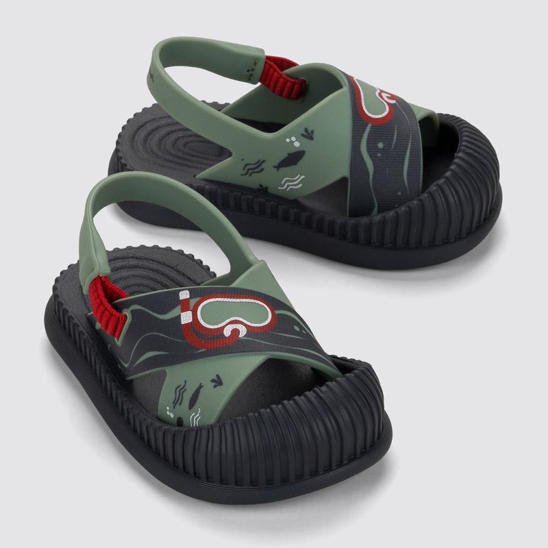 Sandale Ipanema Fun Sea Baby gri/verde 3