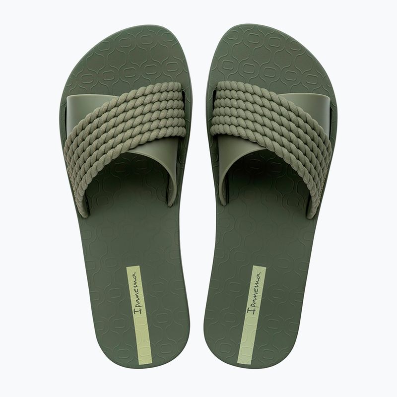 Papuci pentru femei Ipanema Street II dark green /green 2