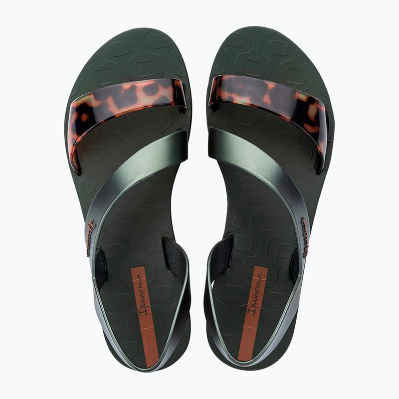 Sandale pentru femei Ipanema Vibe green/turtle/brown 2