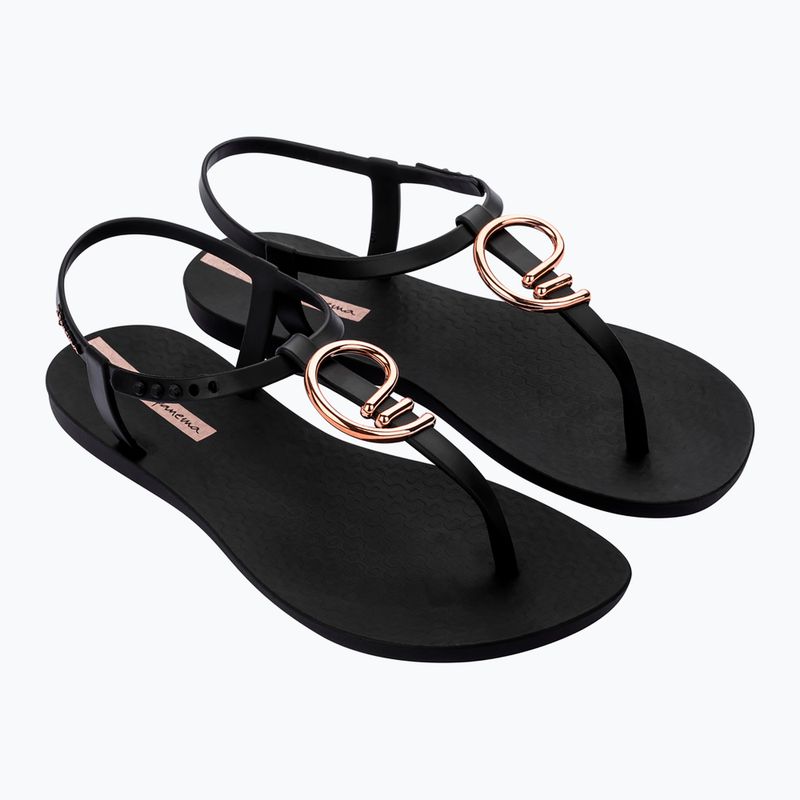 Sandale Ipanema Class Stylish negru/auriu/roz pentru femei