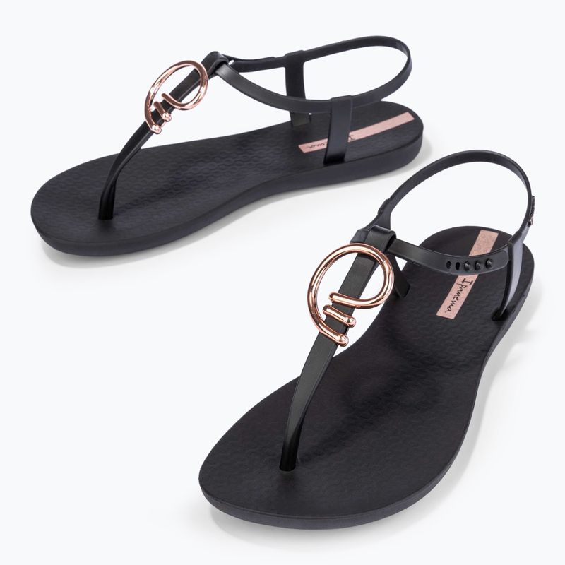 Sandale Ipanema Class Stylish negru/auriu/roz pentru femei 3