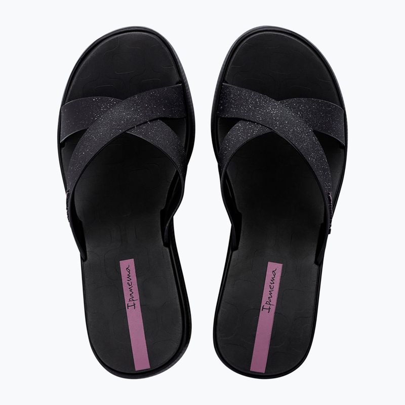 Papuci pentru femei Ipanema High Fashion II Slide black/glitter black/lilac 2