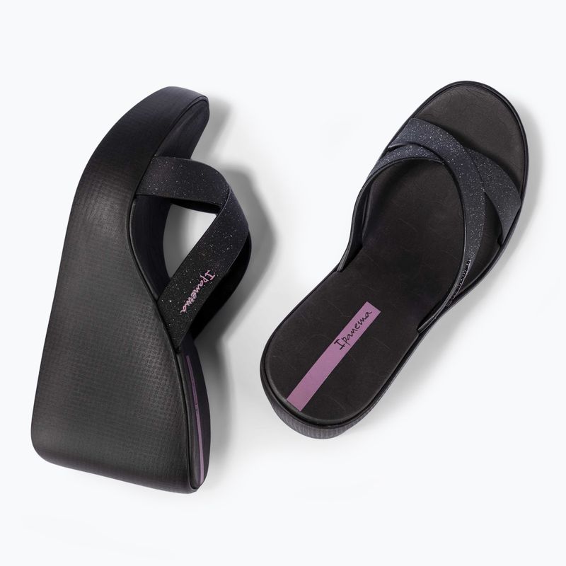 Papuci pentru femei Ipanema High Fashion II Slide black/glitter black/lilac 3