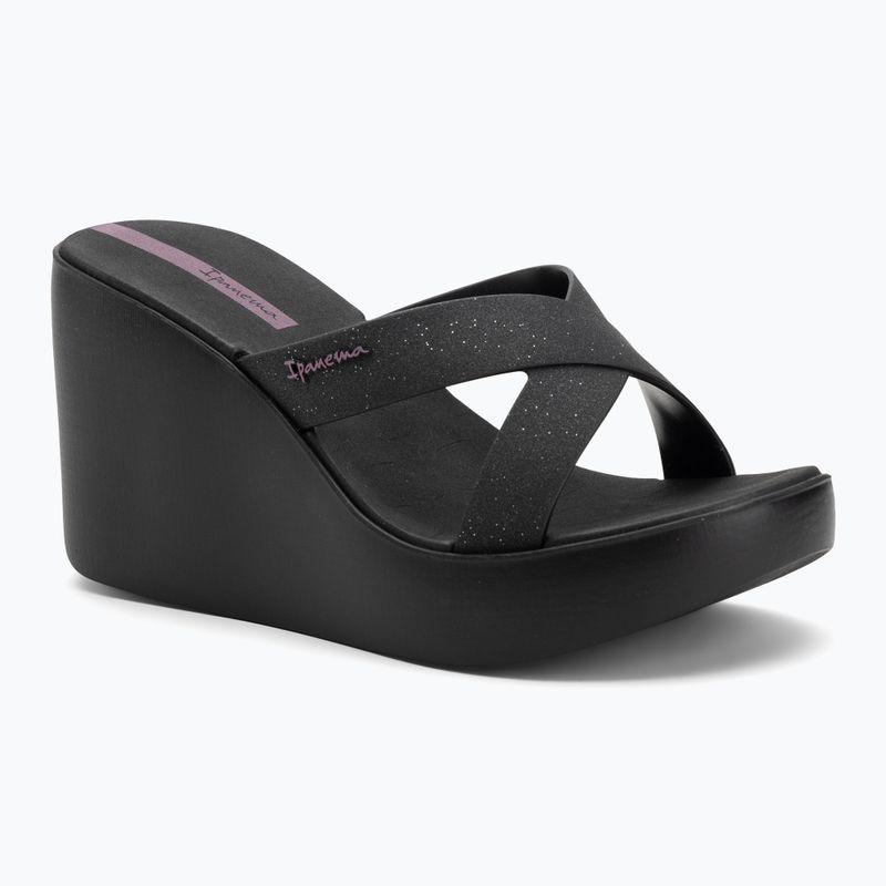 Papuci pentru femei Ipanema High Fashion II Slide black/glitter black/lilac