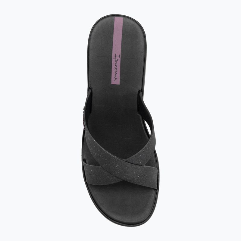 Papuci pentru femei Ipanema High Fashion II Slide black/glitter black/lilac 5